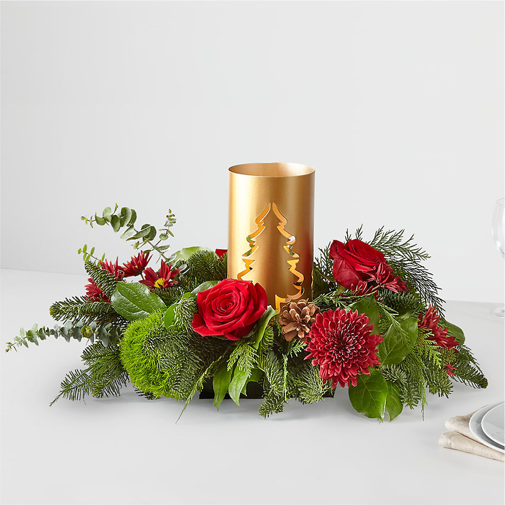 Toast the Season Centerpiece – Fox Run Florist, Pinellas Park FL