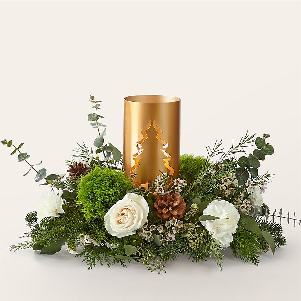 Chestnuts Roasting Centerpiece – Fox Run Florist, Pinellas Park FL