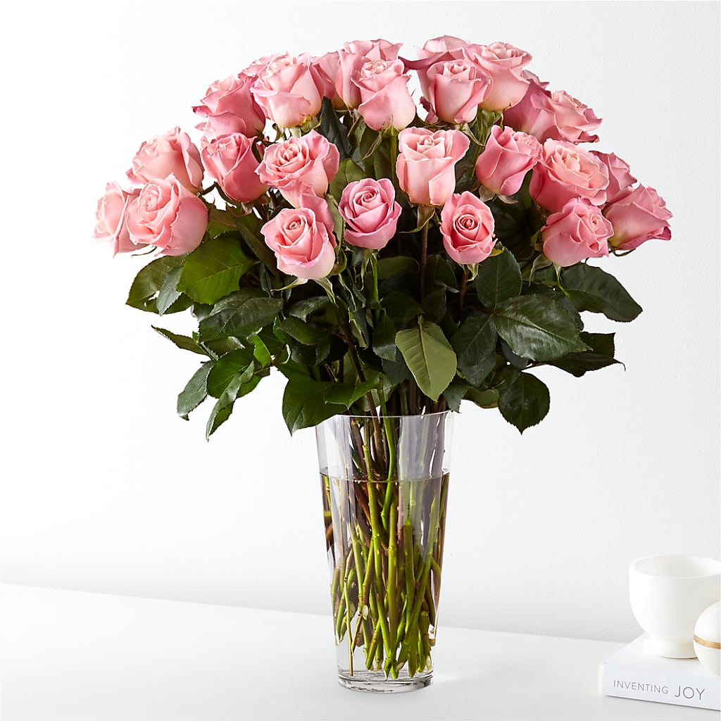 Long Stem Pink Rose Bouquet – Fox Run Florist, Pinellas Park FL