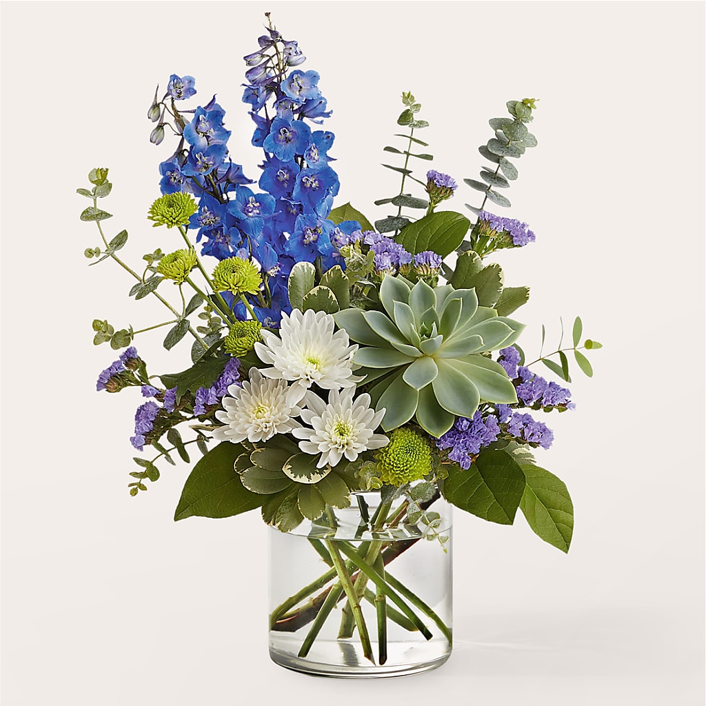 Cerulean Waves Bouquet – Fox Run Florist, Pinellas Park FL