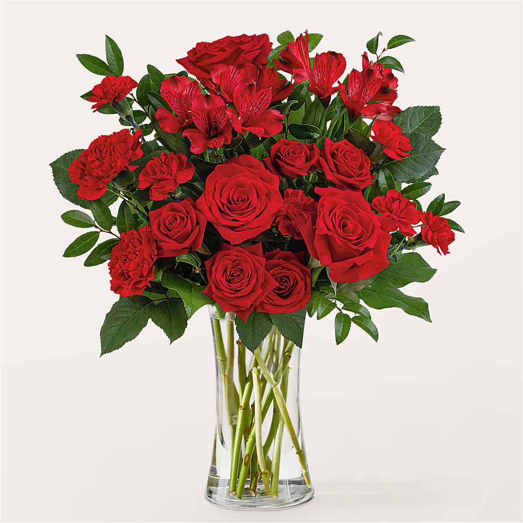 Brilliant Ruby Bouquet – Fox Run Florist, Pinellas Park FL