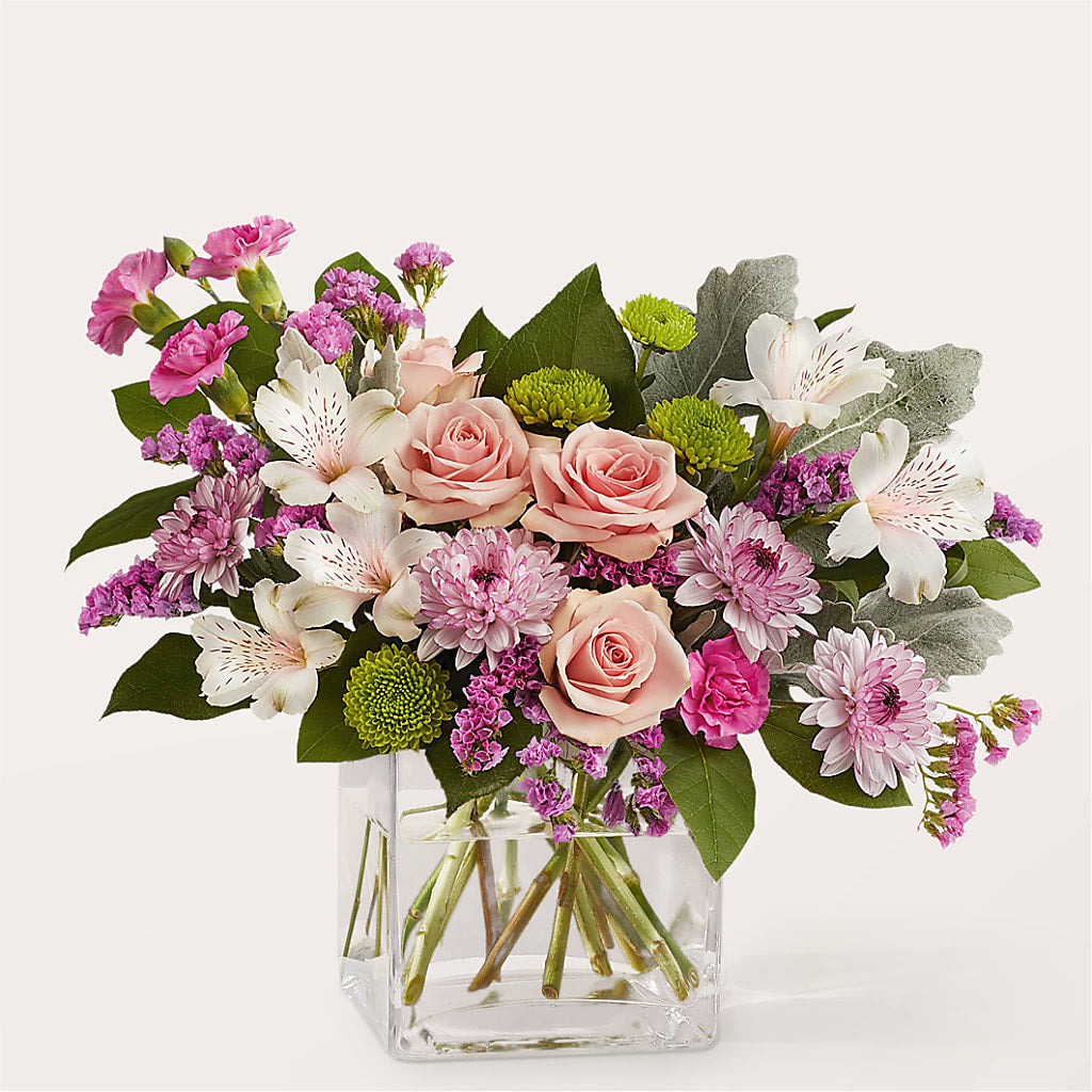Pink Suede Bouquet – Fox Run Florist, Pinellas Park FL