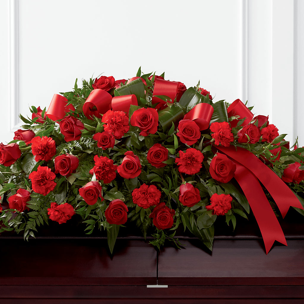 Tribute of Life Casket Spray – Fox Run Florist, Pinellas Park FL
