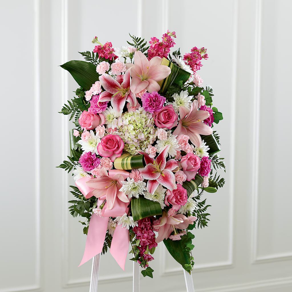 Comforting Standing Spray – Fox Run Florist, Pinellas Park FL
