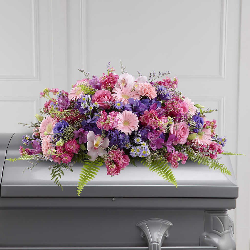 Glorious Garden Casket Spray – Fox Run Florist, Pinellas Park FL
