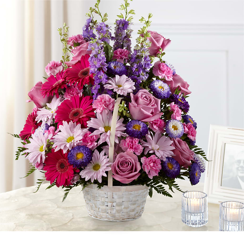 Pastel Peace Basket – Fox Run Florist, Pinellas Park FL