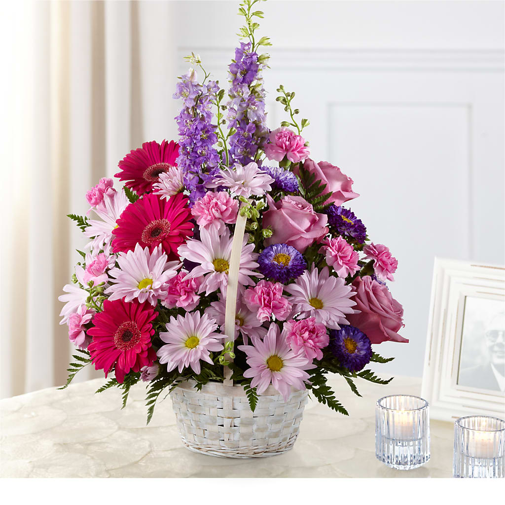 Pastel Peace Basket – Fox Run Florist, Pinellas Park FL