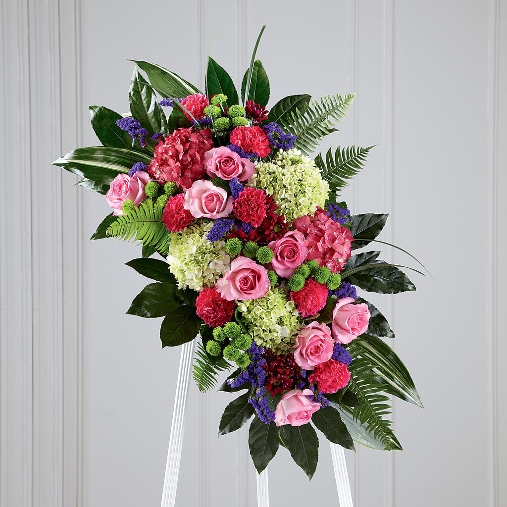 Refreshing Mix Standing Spray – Fox Run Florist, Pinellas Park FL