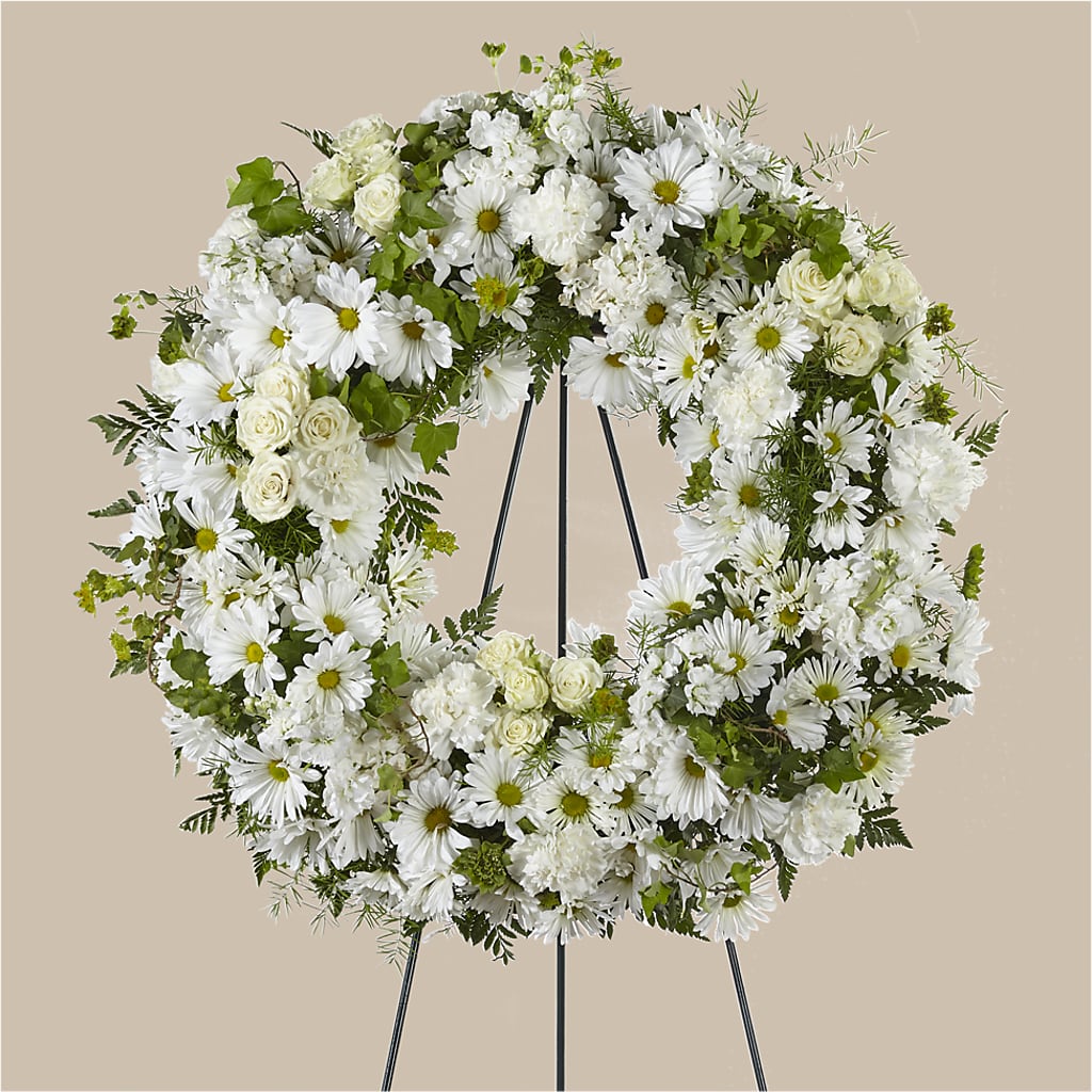 Faithful Wishes Wreath – Fox Run Florist, Pinellas Park FL