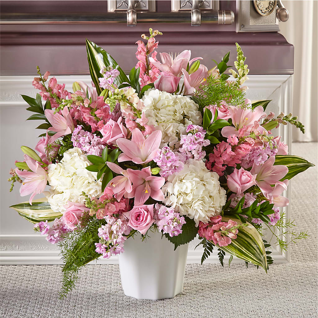 Simply Serene Floor Basket – Fox Run Florist, Pinellas Park FL