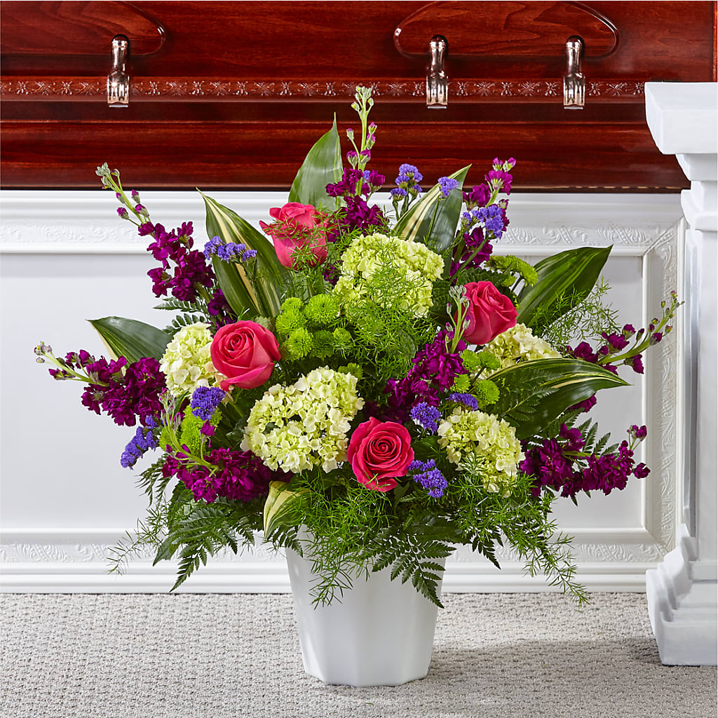 Beautiful Horizons Floor Basket – Fox Run Florist, Pinellas Park FL