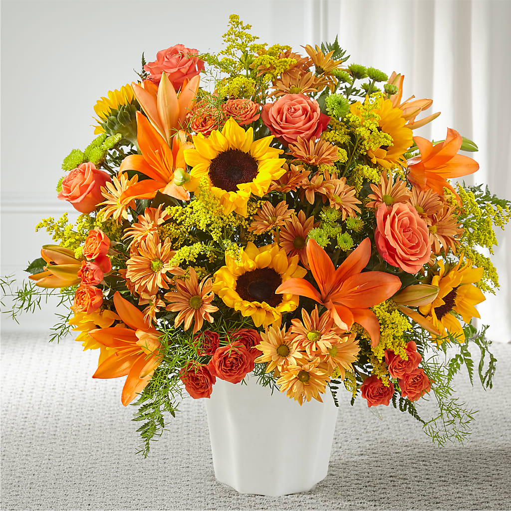 Harvest Thoughts Floor Basket – Fox Run Florist, Pinellas Park FL