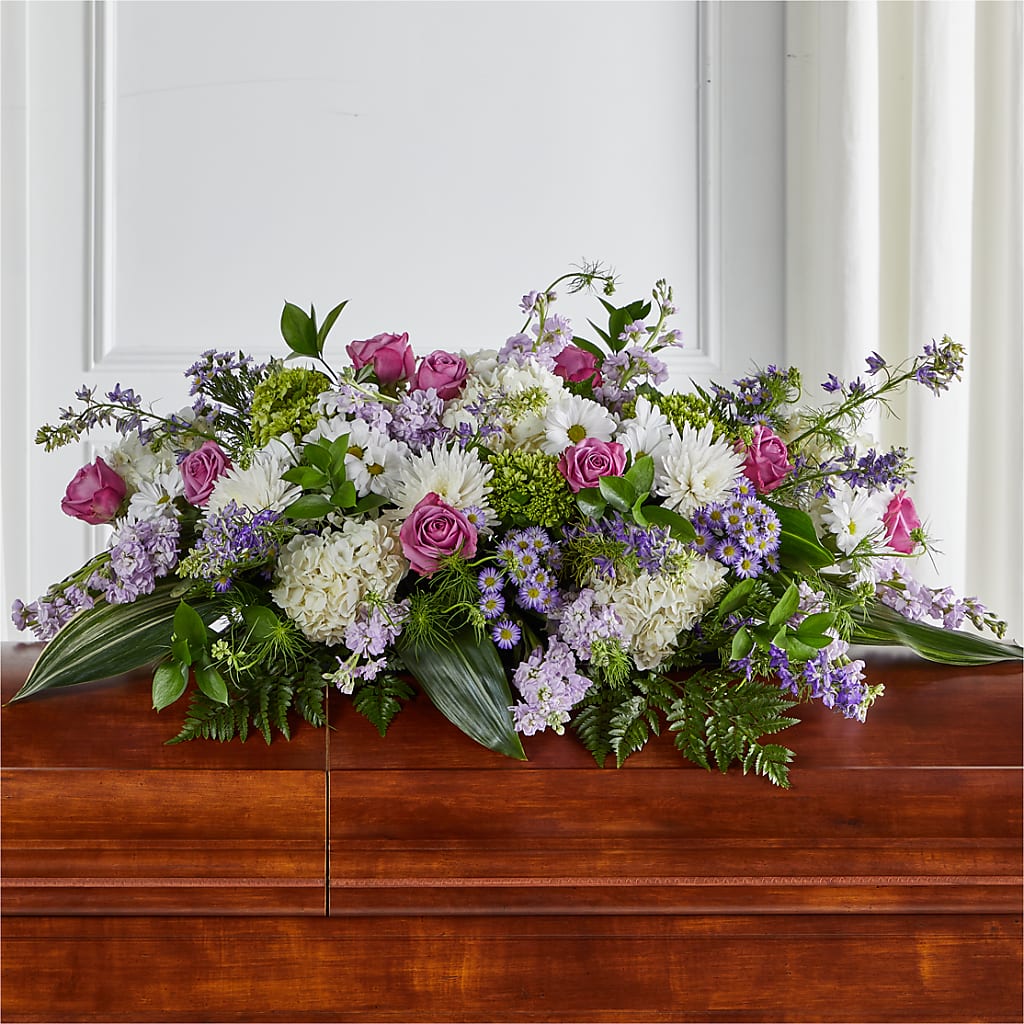 Meadows of Serenity Casket Spray – Fox Run Florist, Pinellas Park FL