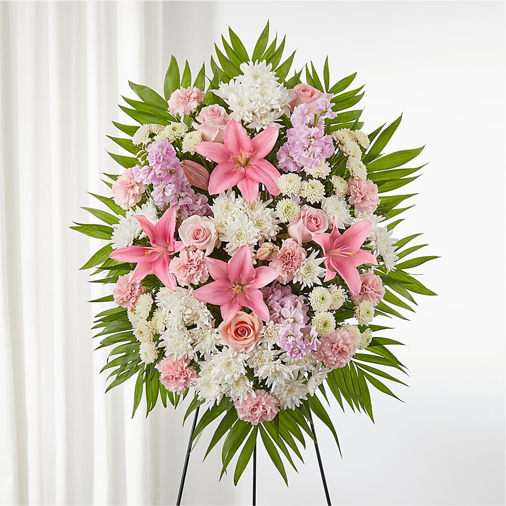 Offering Solace Standing Spray – Fox Run Florist, Pinellas Park FL
