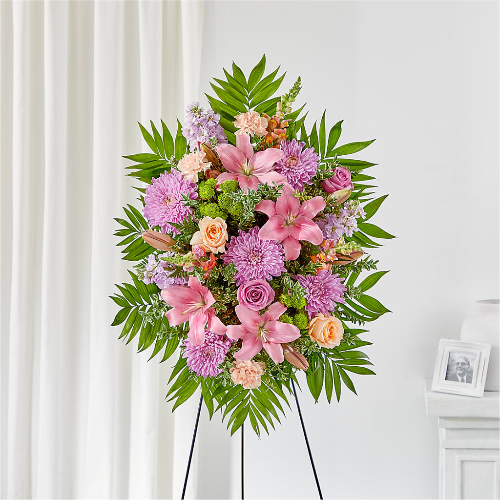 Love & Light Standing Spray – Fox Run Florist, Pinellas Park FL