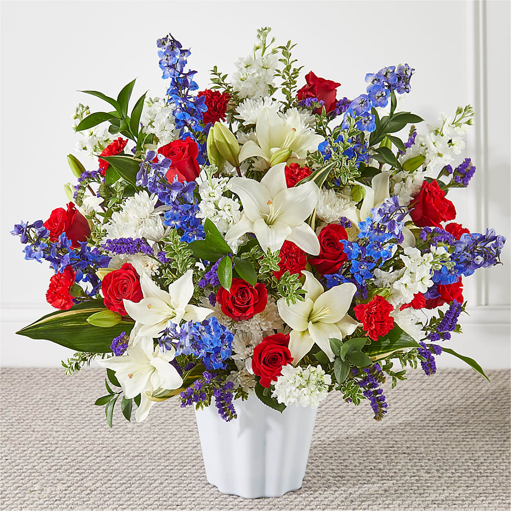 Consoled Floor Basket – Fox Run Florist, Pinellas Park FL