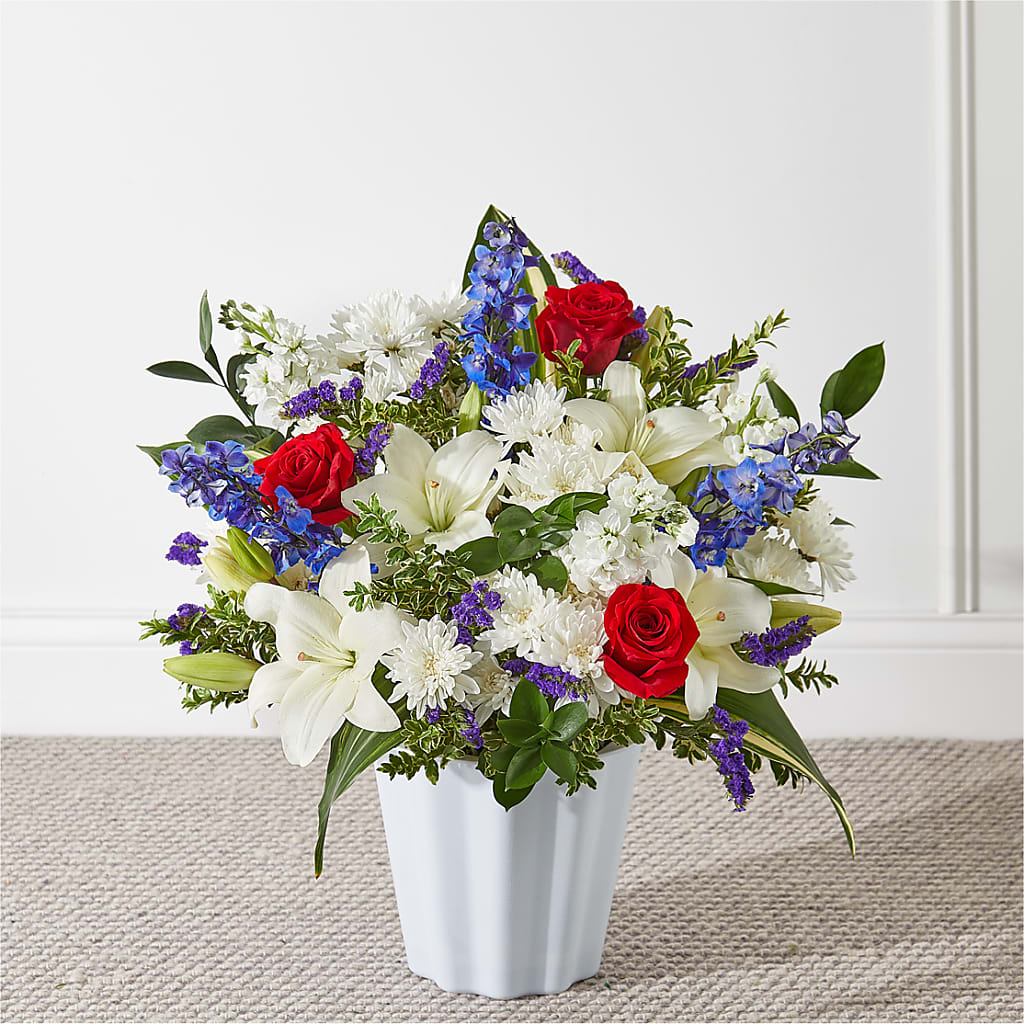 Consoled Floor Basket – Fox Run Florist, Pinellas Park FL