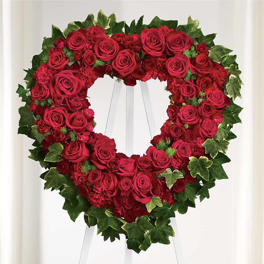 Wholehearted Standing Spray – Fox Run Florist, Pinellas Park FL