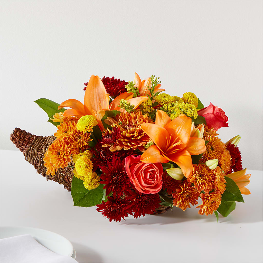 Bouquet of Blessings Cornucopia – Fox Run Florist, Pinellas Park FL