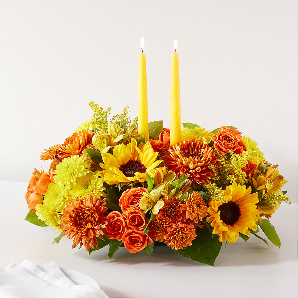 Autumn Harmony Centerpiece – Fox Run Florist, Pinellas Park FL