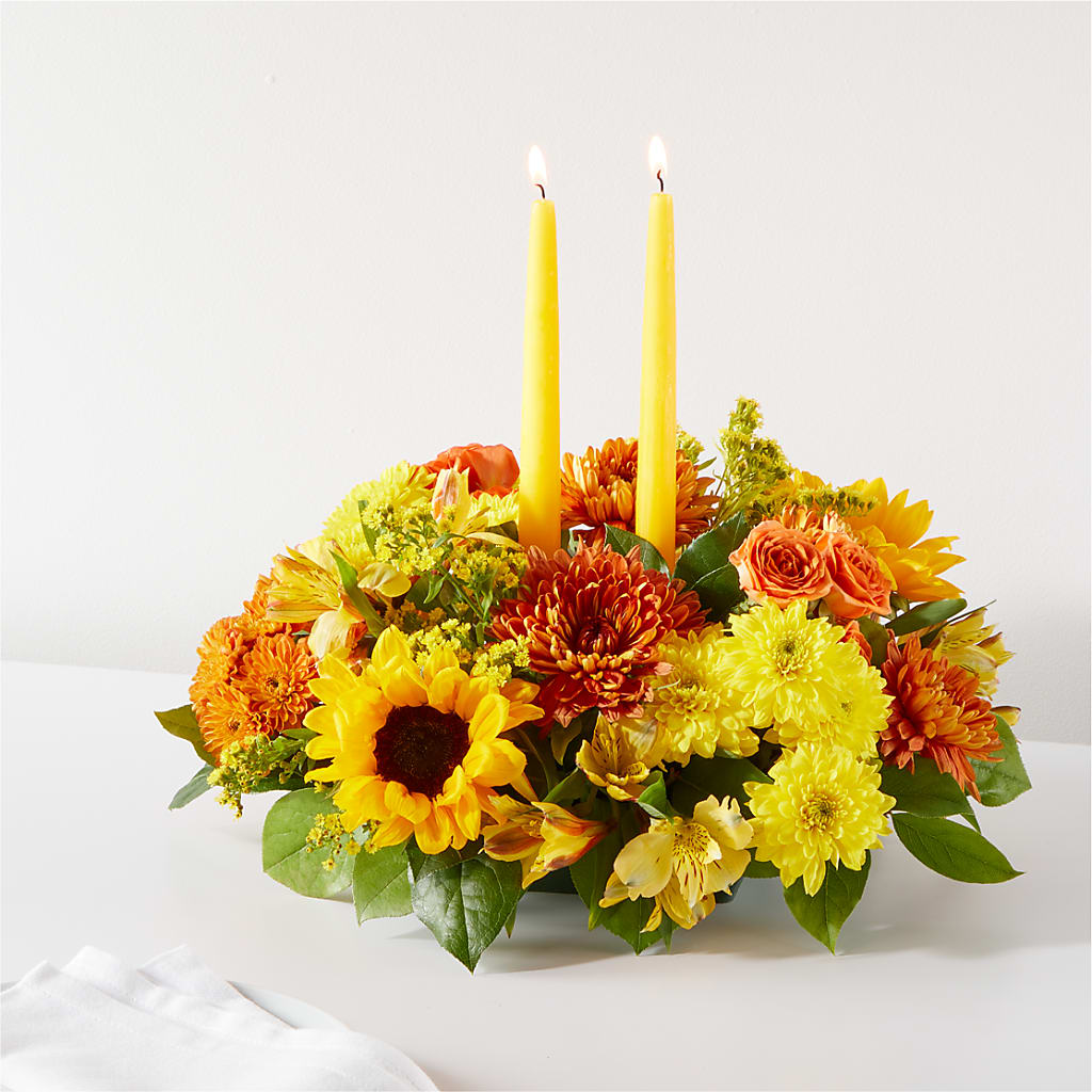 Autumn Harmony Centerpiece – Fox Run Florist, Pinellas Park FL