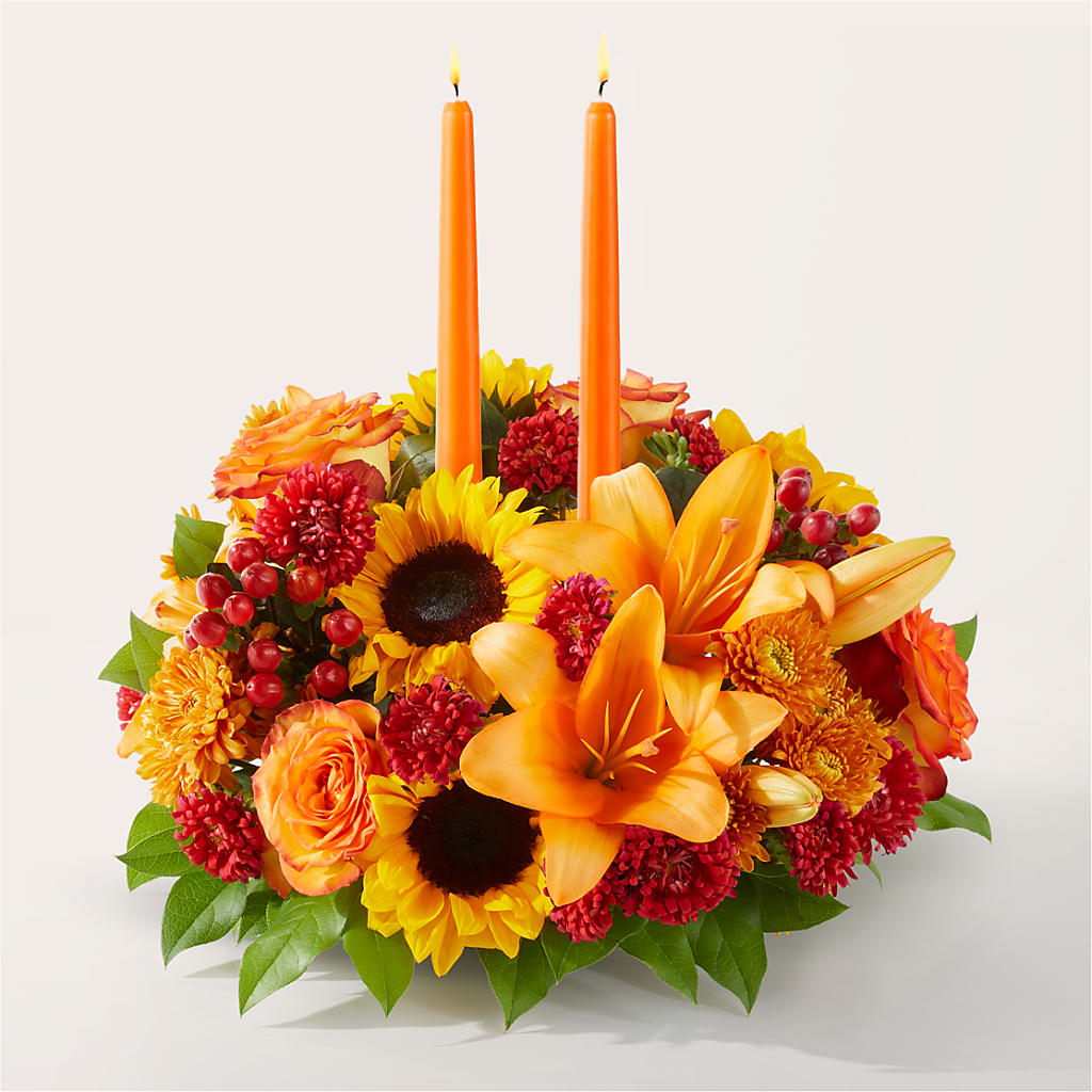 Grateful Centerpiece – Fox Run Florist, Pinellas Park FL