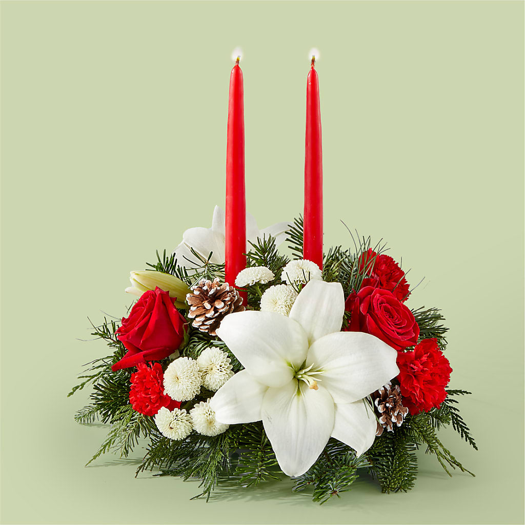 Seasonal Festivities Centerpiece – Fox Run Florist, Pinellas Park FL