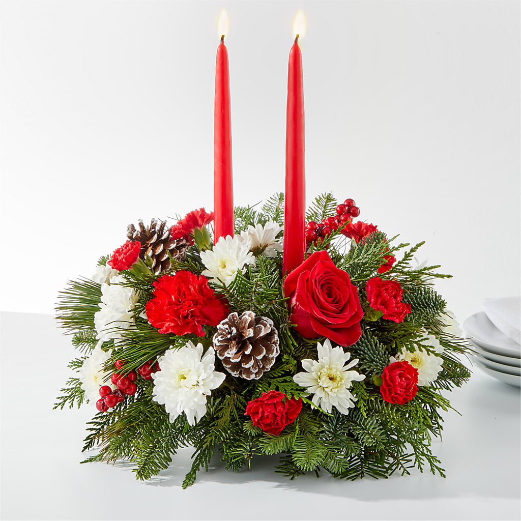 Holiday Soiree Centerpiece – Fox Run Florist, Pinellas Park FL