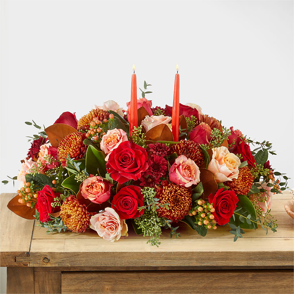 Gather Near Centerpiece – Fox Run Florist, Pinellas Park FL
