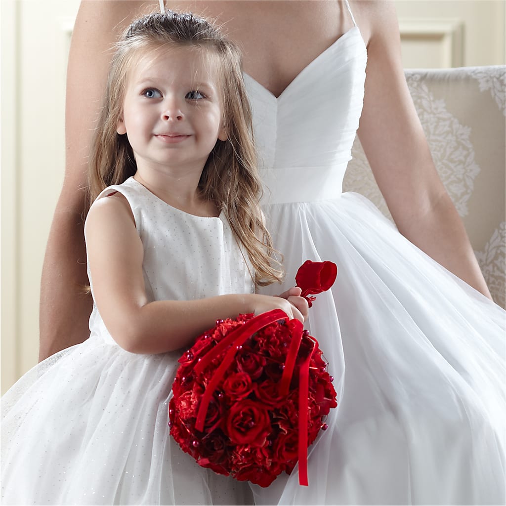 Pure at Heart Flower Girl Arrangement – Fox Run Florist, Pinellas Park FL
