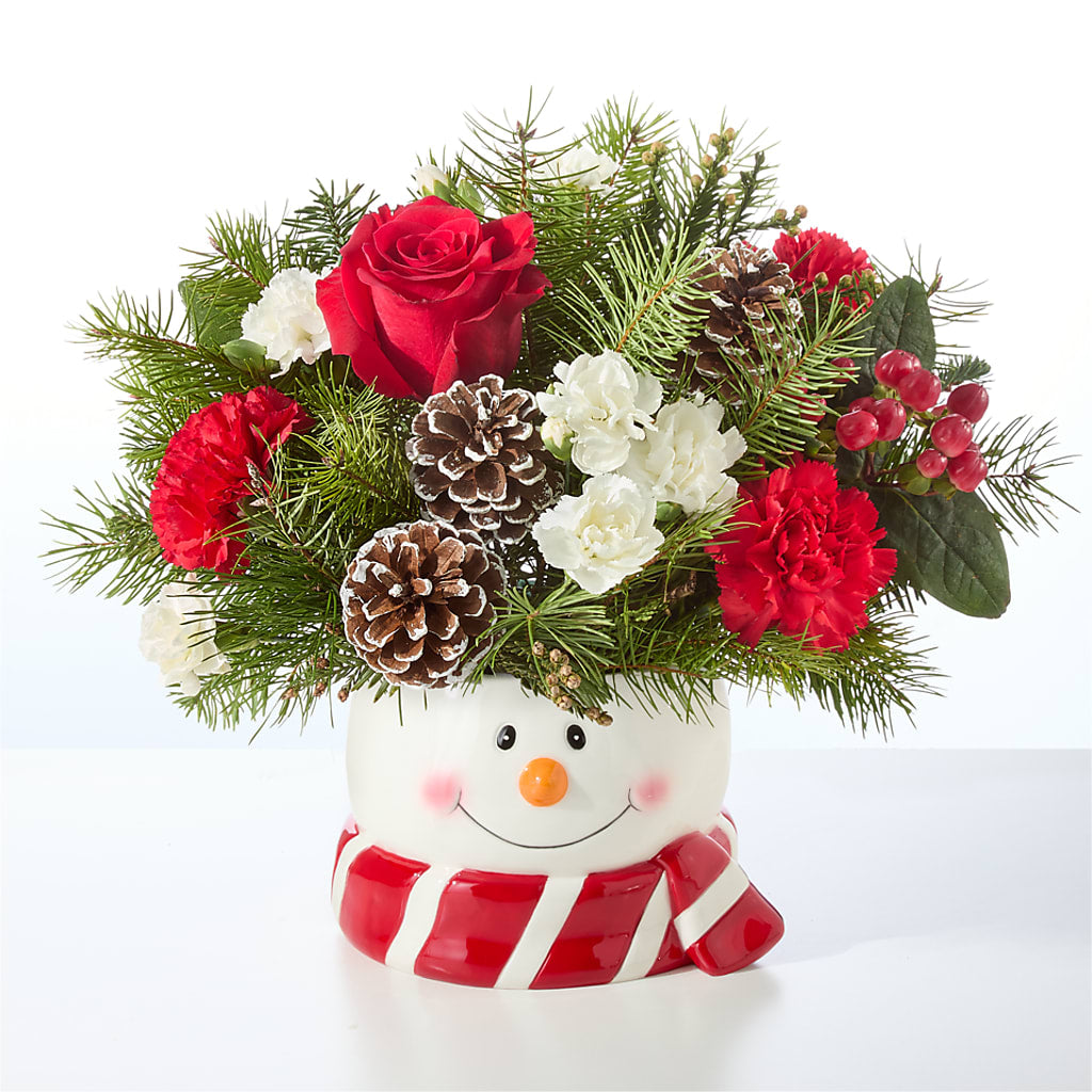 Jolly Snowman Bouquet –  Fox Run Florist, Pinellas Park FL
