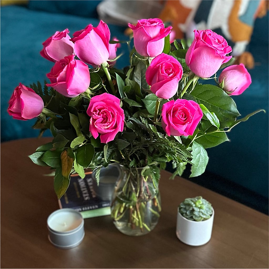 Long Stem Pink Rose Bouquet –  Fox Run Florist, Pinellas Park FL