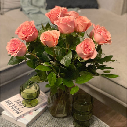 Long Stem Pink Rose Bouquet –  Fox Run Florist, Pinellas Park FL