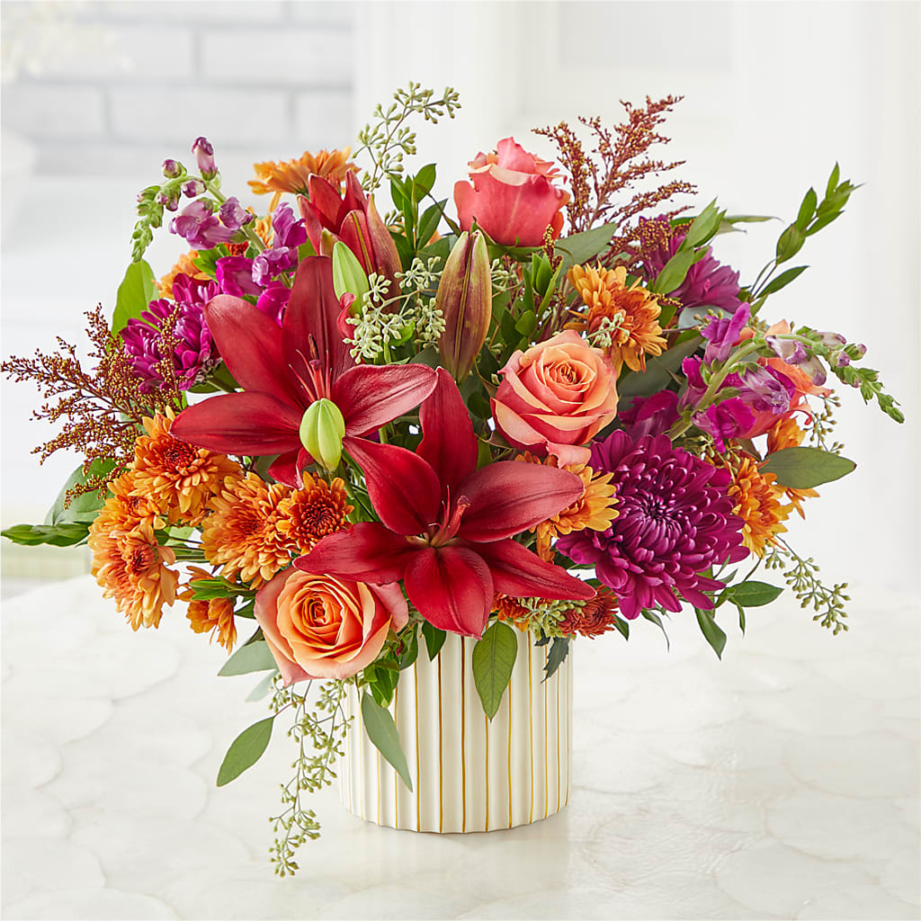 Burgundy Landscape Bouquet –  Fox Run Florist, Pinellas Park FL