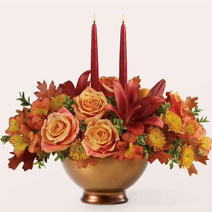 Harvest Table Centerpiece –  Fox Run Florist, Pinellas Park FL