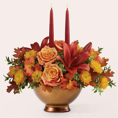 Harvest Table Centerpiece –  Fox Run Florist, Pinellas Park FL