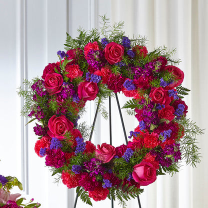 Calming Colors Wreath –  Fox Run Florist, Pinellas Park FL