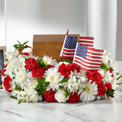 Spirit of Patriotism Cremation Adornment –  Fox Run Florist, Pinellas Park FL