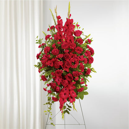 From the Heart Standing Spray –  Fox Run Florist, Pinellas Park FL