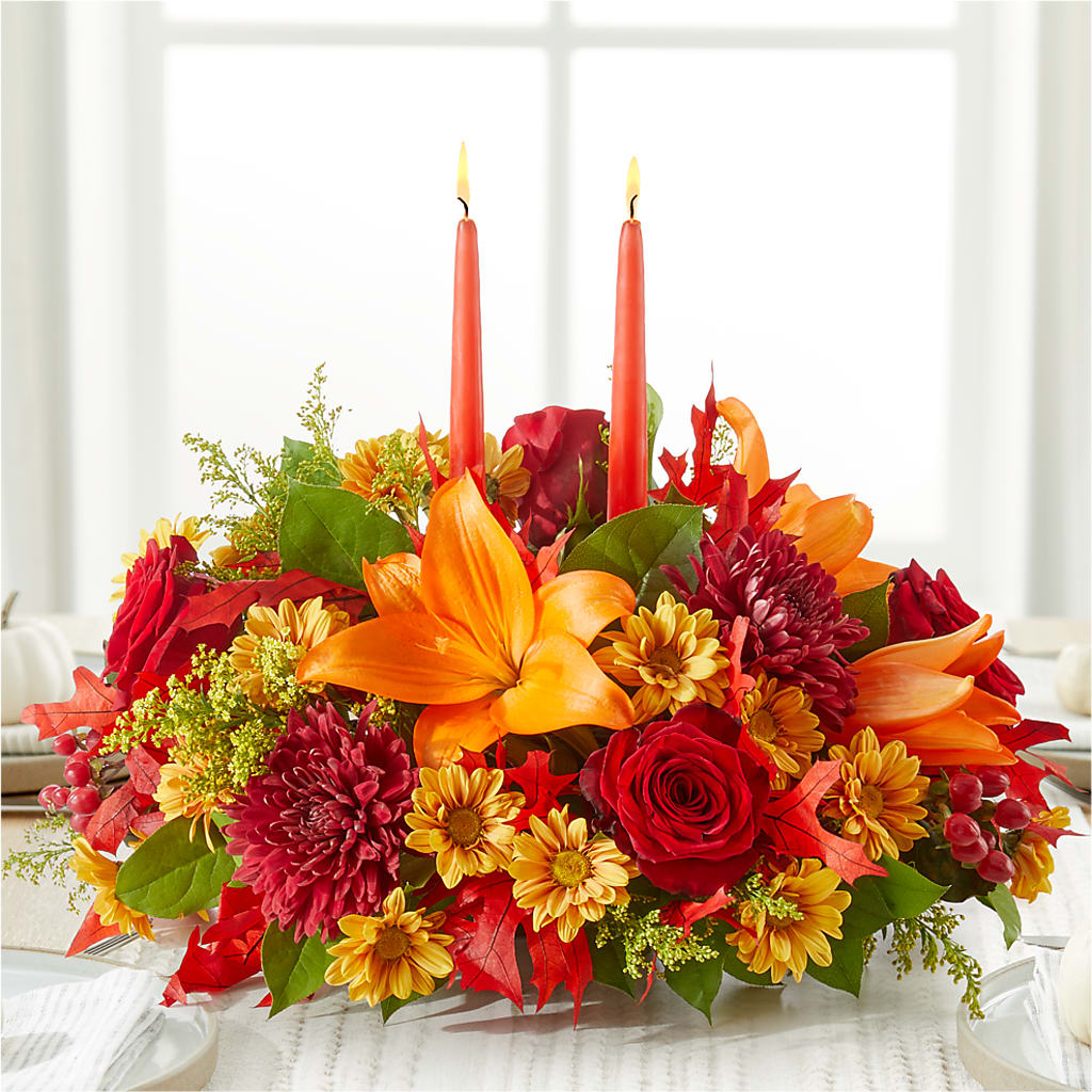 Autumn's Embrace Centerpiece –  Fox Run Florist, Pinellas Park FL