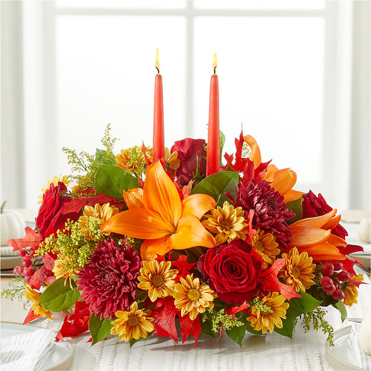 Autumn's Embrace Centerpiece –  Fox Run Florist, Pinellas Park FL