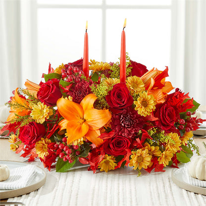 Autumn's Embrace Centerpiece –  Fox Run Florist, Pinellas Park FL