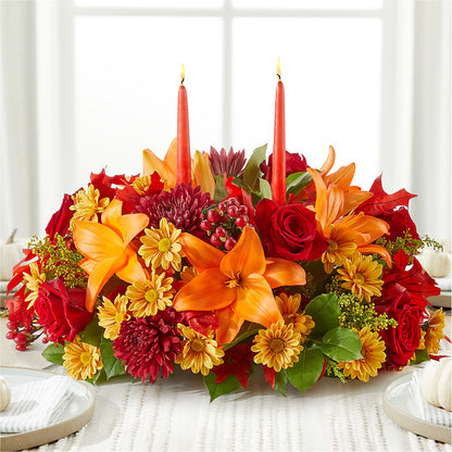 Autumn's Embrace Centerpiece –  Fox Run Florist, Pinellas Park FL