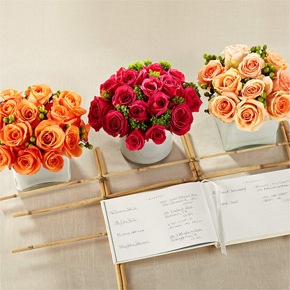 Dawn Rose Centerpiece –  Fox Run Florist, Pinellas Park FL