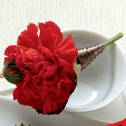 Red Carnation Boutonniere –  Fox Run Florist, Pinellas Park FL